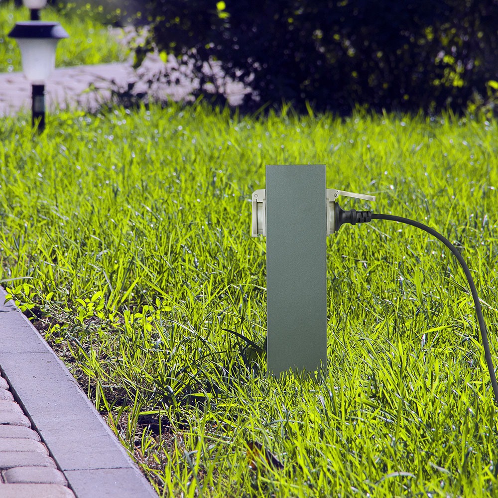 Presa doppia da giardino IP44