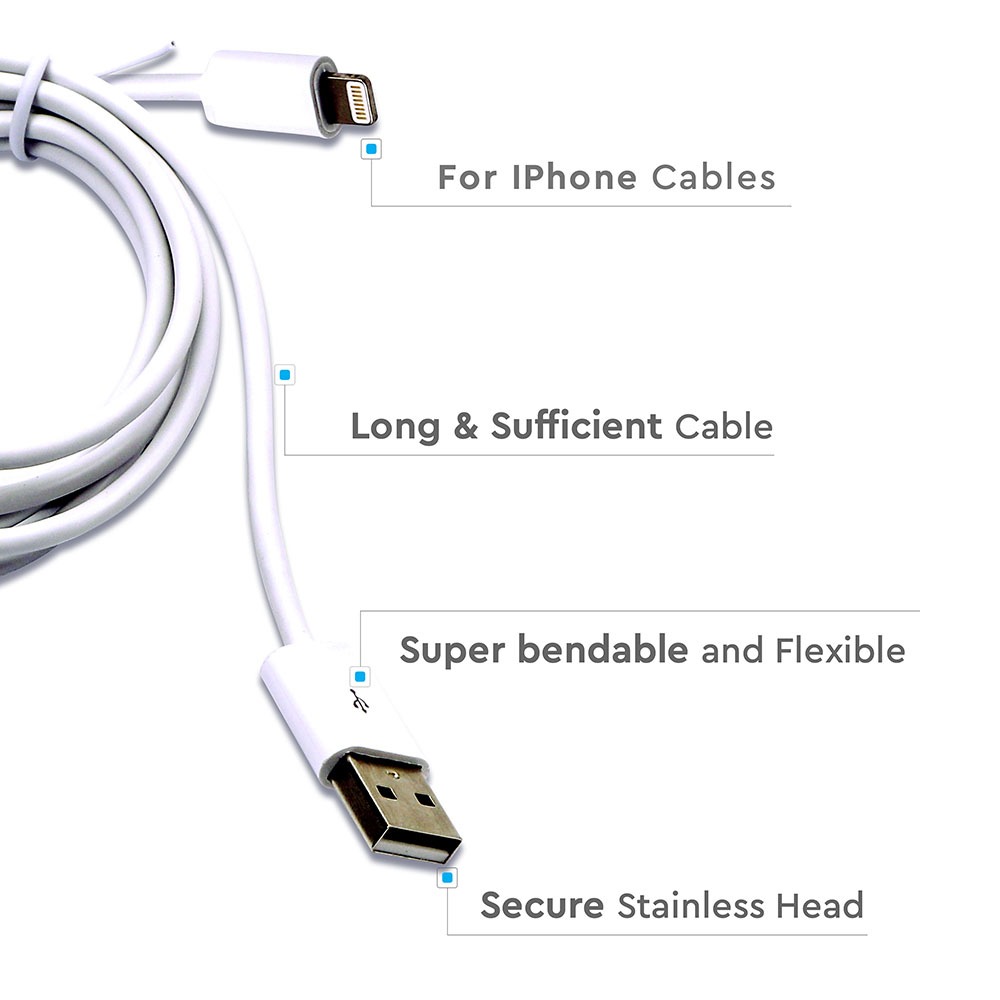 Iphone Cable White MFI Licence