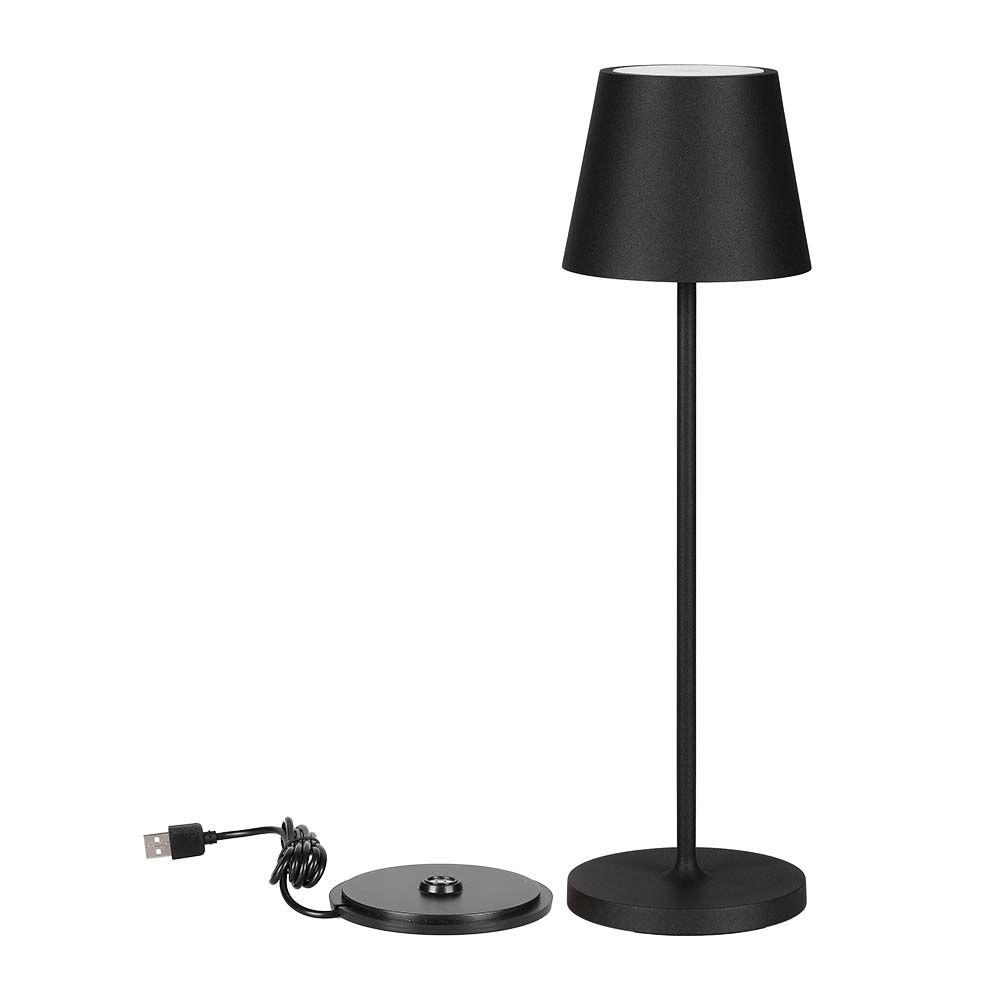 1.5W LED Table Lamp 3000K IP54 Sand Black Body img 1