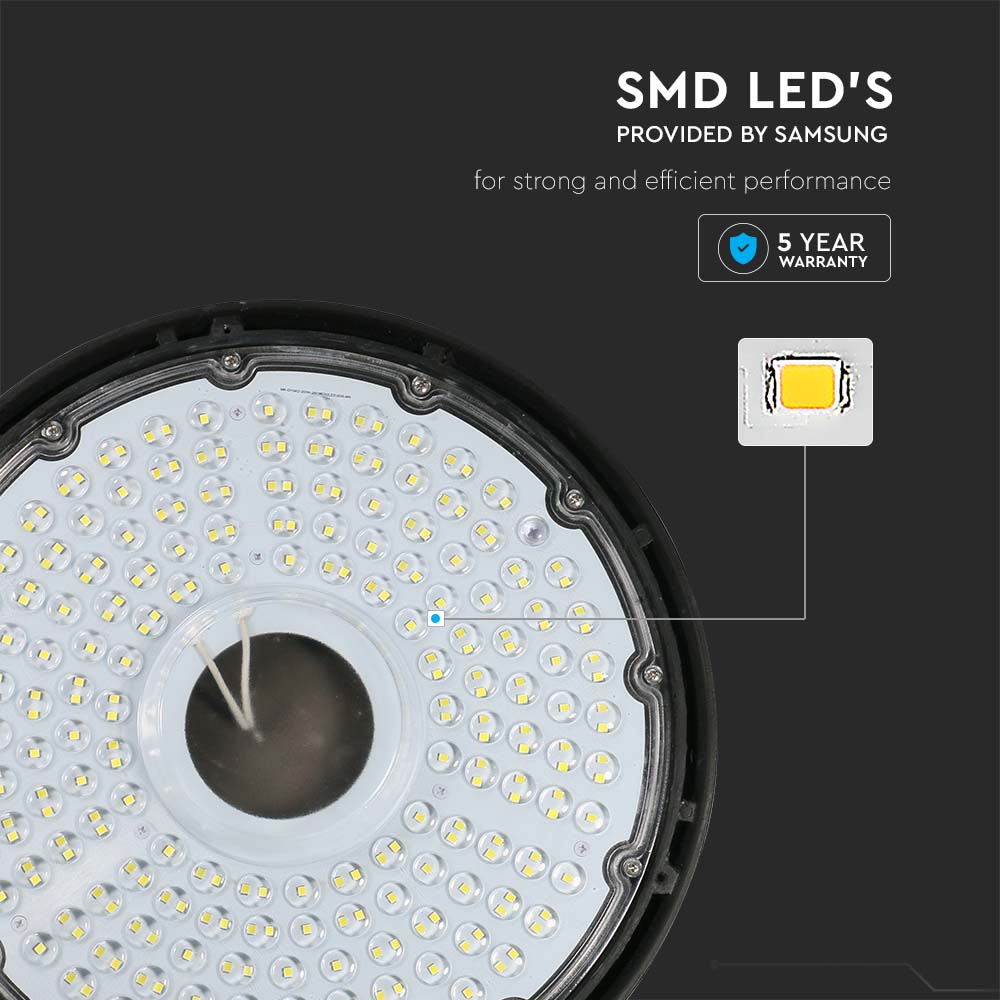 LED Highbay SAMSUNG CHIP - 150W ALU-Sosen 115LM/WATT 4000K img 3