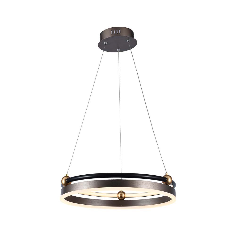 20W LED Designer Hanging Lamp Single Ring 3000K Coffee Body