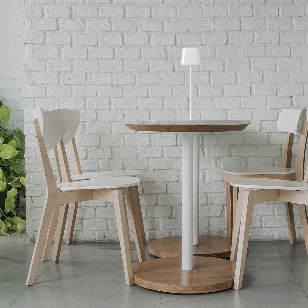 5W LED Magnetic Table Lamp With Battery 3600mAh CCT: 3IN1 White Body Dimmable img 2