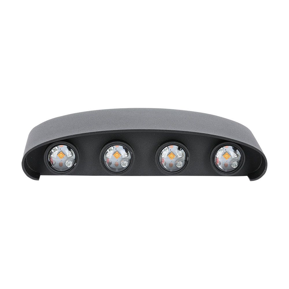 8W  Wall Light Sand Black IP54 4000K