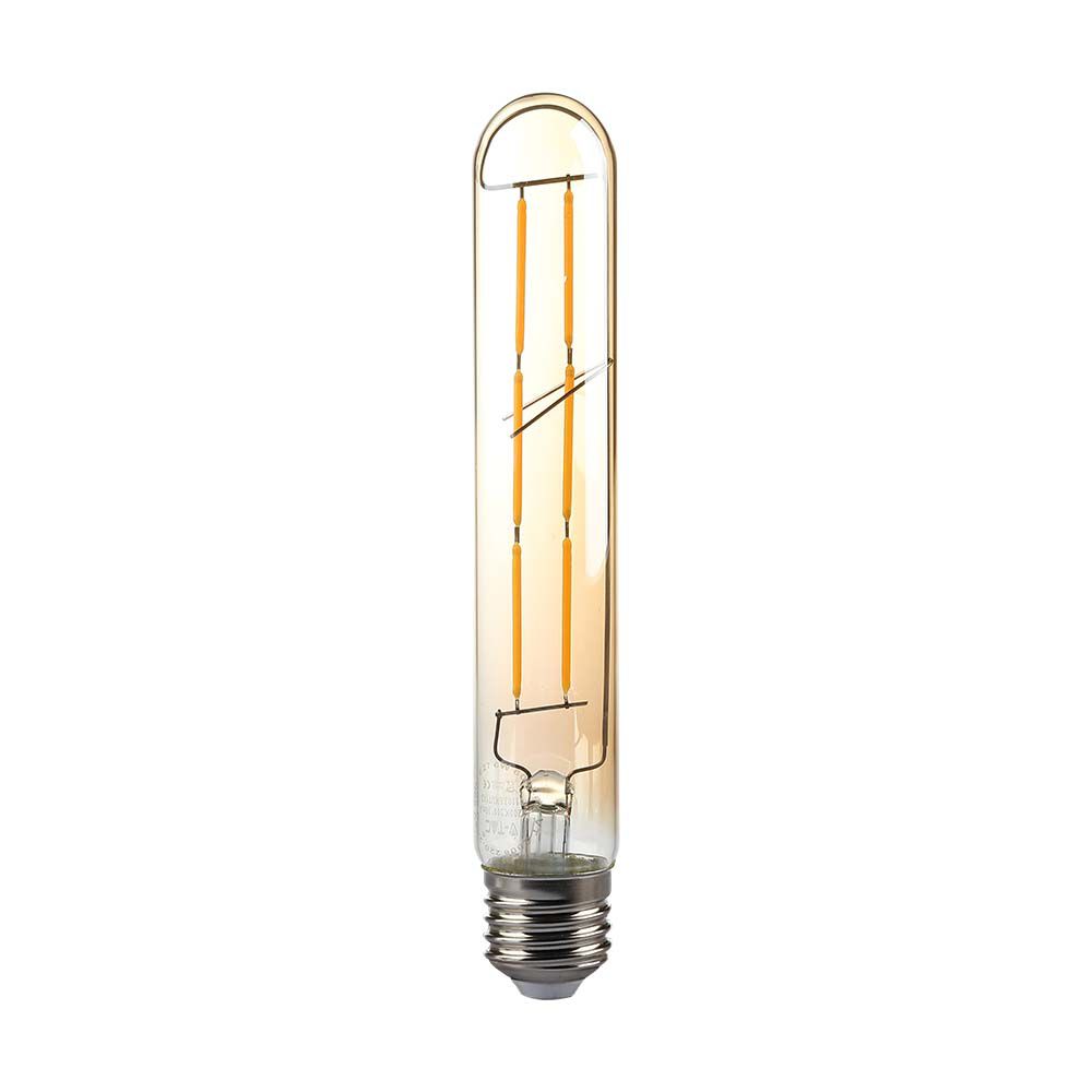 LED - 6W T30 E27 Filament Amber 2200K