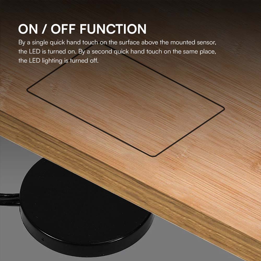 Hidden Touch Dimmer Switch For LED Strip Light Black Body img 3