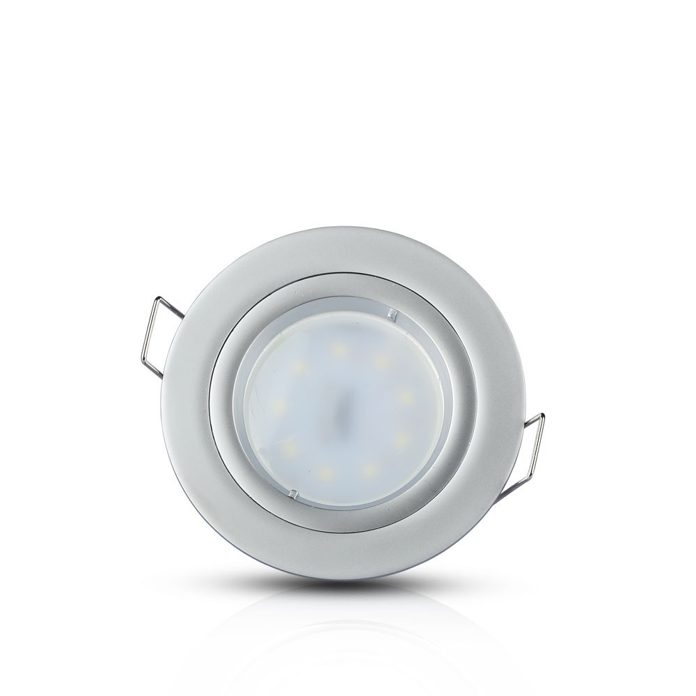 GU10 Corpo Faretto Rotondo Grigio argento img 2