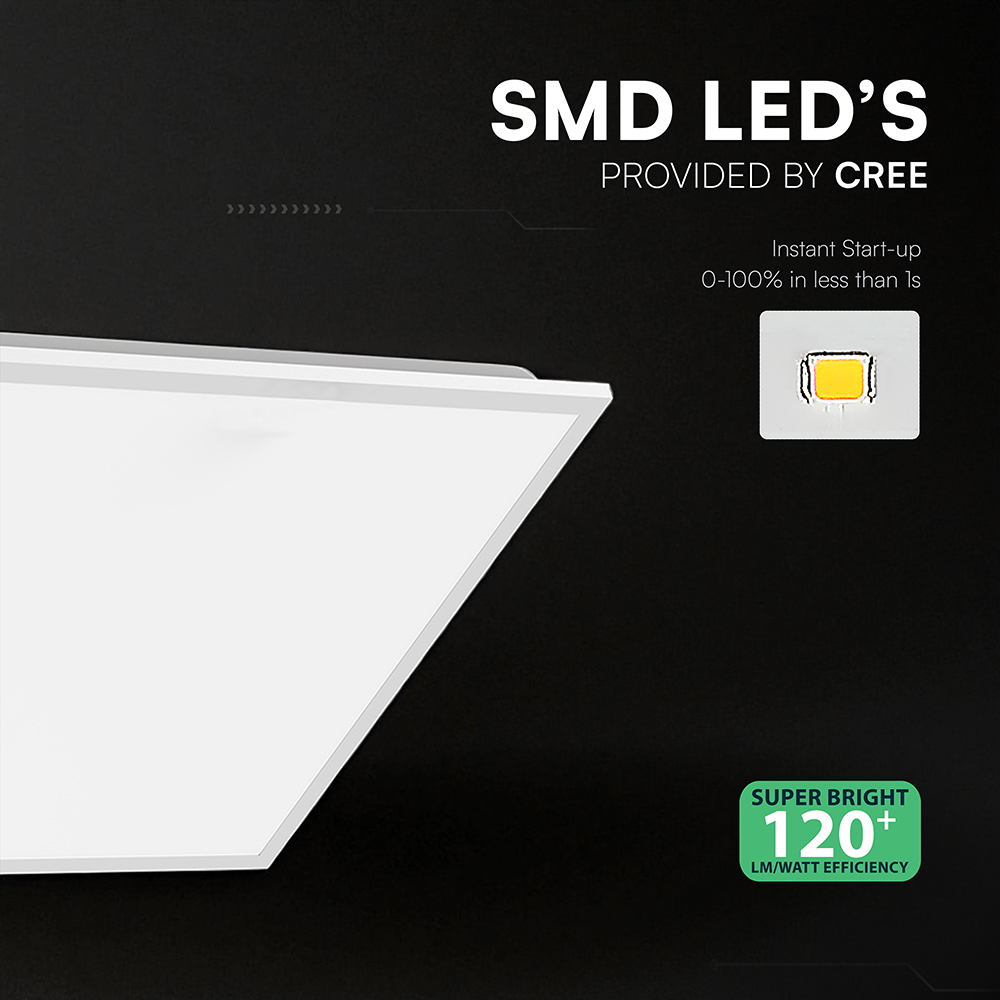 LED Panel 40W CREE CHIP 600x600mm Backlit 120Lm/W 4000K 10PCS/SET