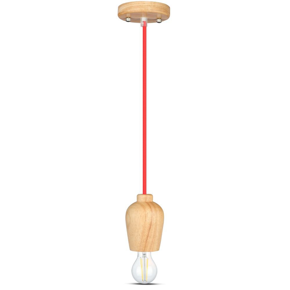 Lampadario con Portalampada Cavo Rosso img 2