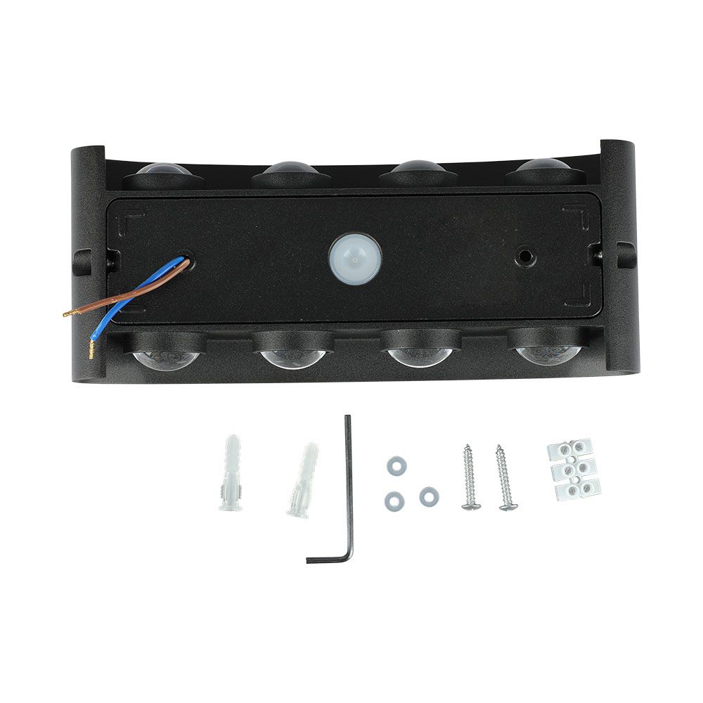 8W  Wall Light Sand Black IP54 4000K img 3