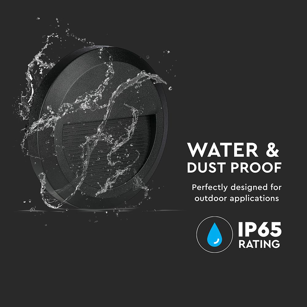 2W LED Step Black Body Round 3000K img 1