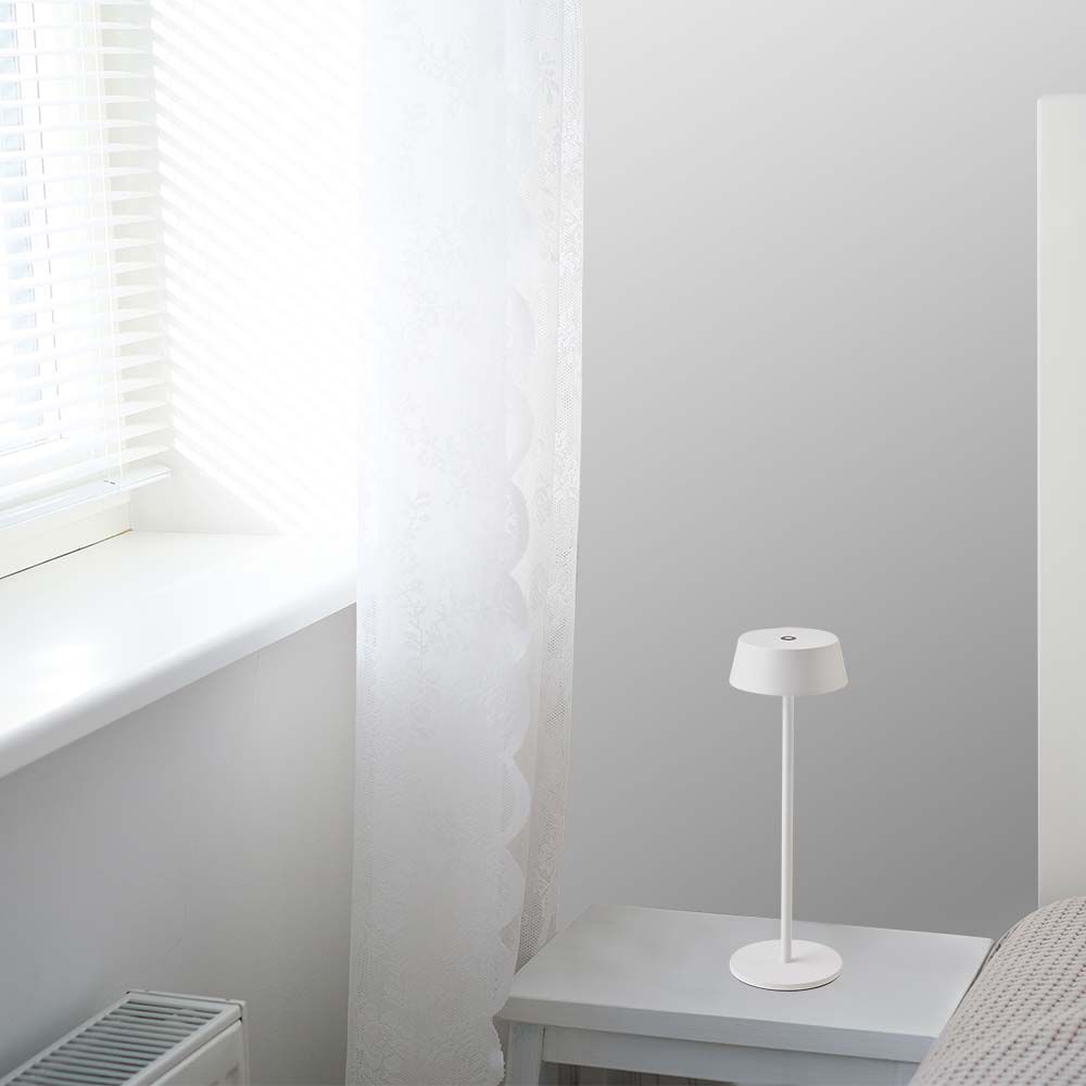 2W Table Lamp White Body IP54 3000K img 1