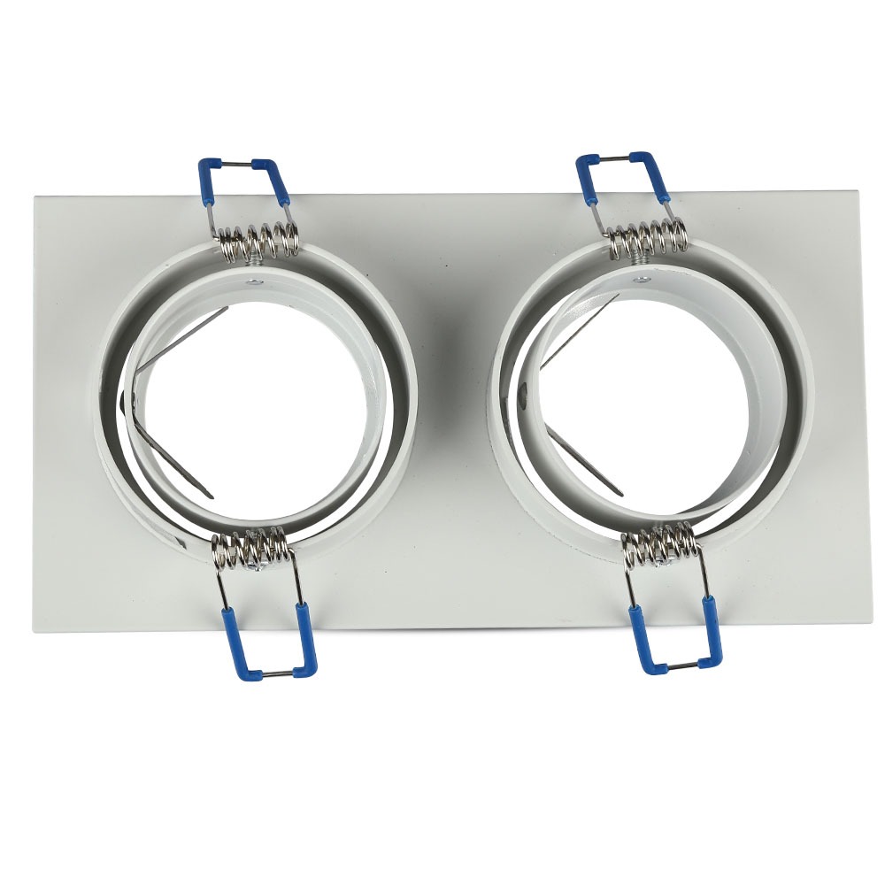 2*GU10 Corpo Quadrato Bianco img 4