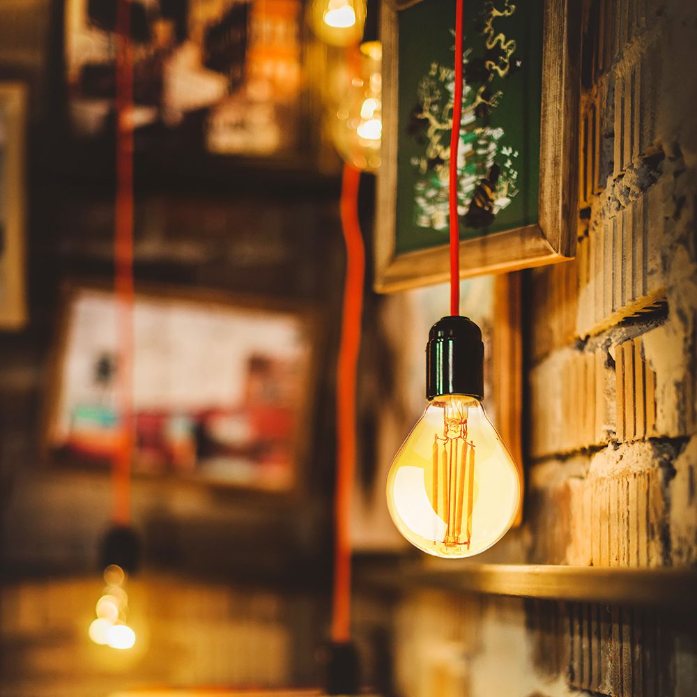 4W FilamentE14 P45 Amber Cover 2200K