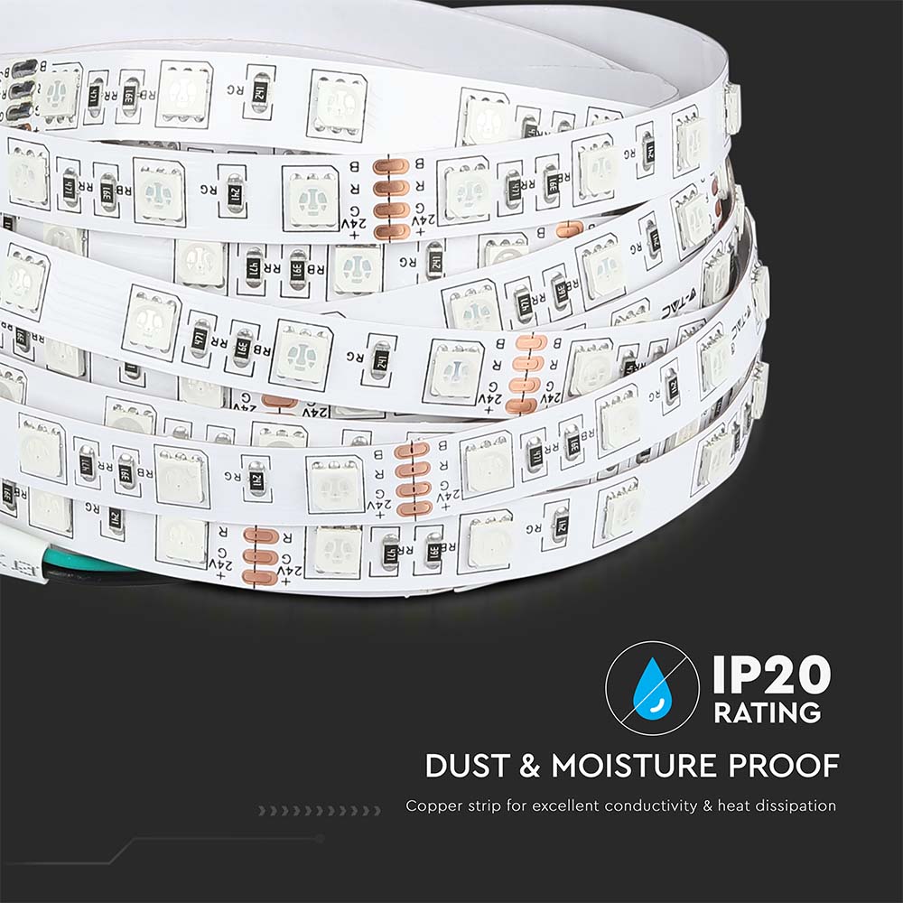 LED Strip SMD5050 - 60LEDs 24V 6400K IP20 img 2
