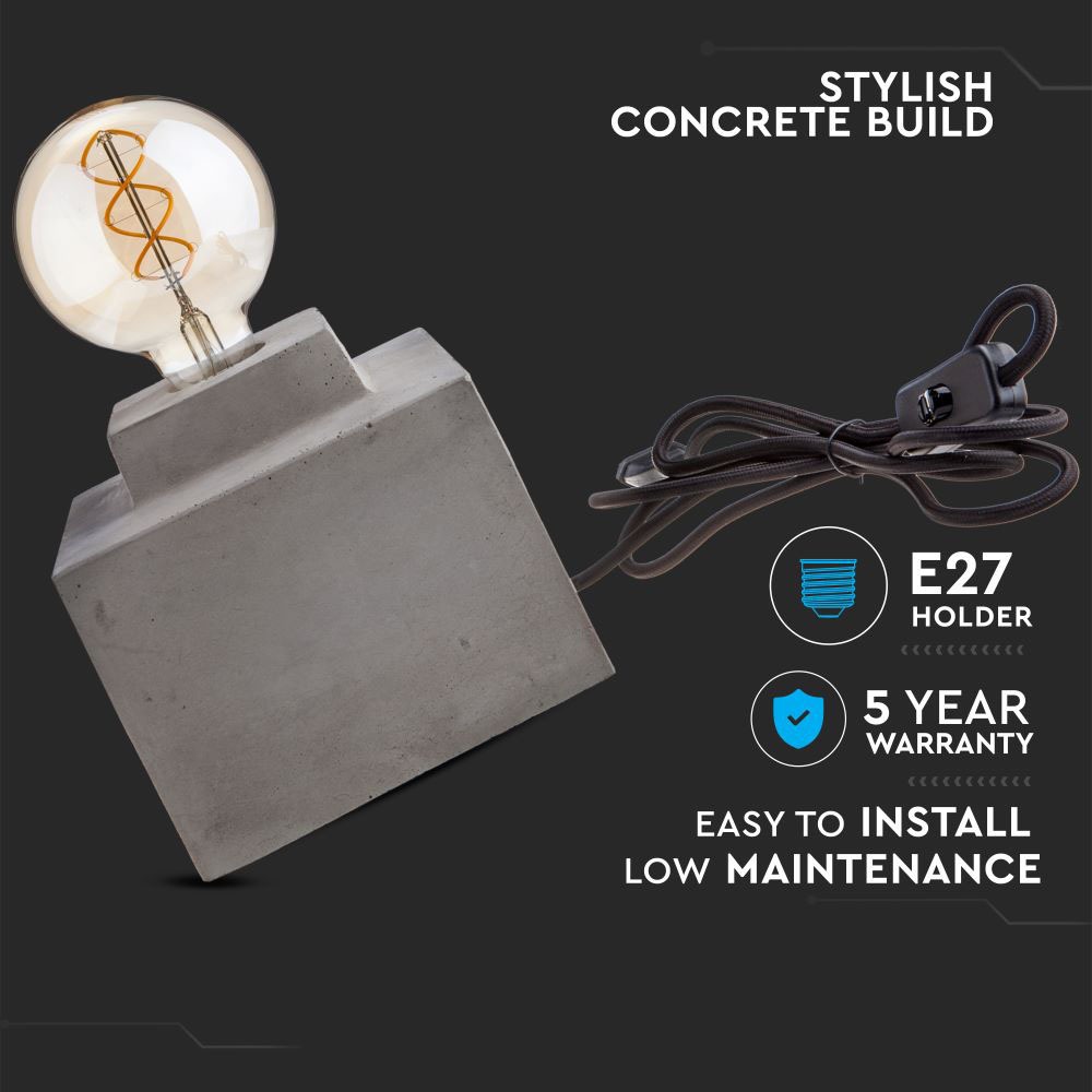 Lampada LED Tavolo Calcestruzzo __160