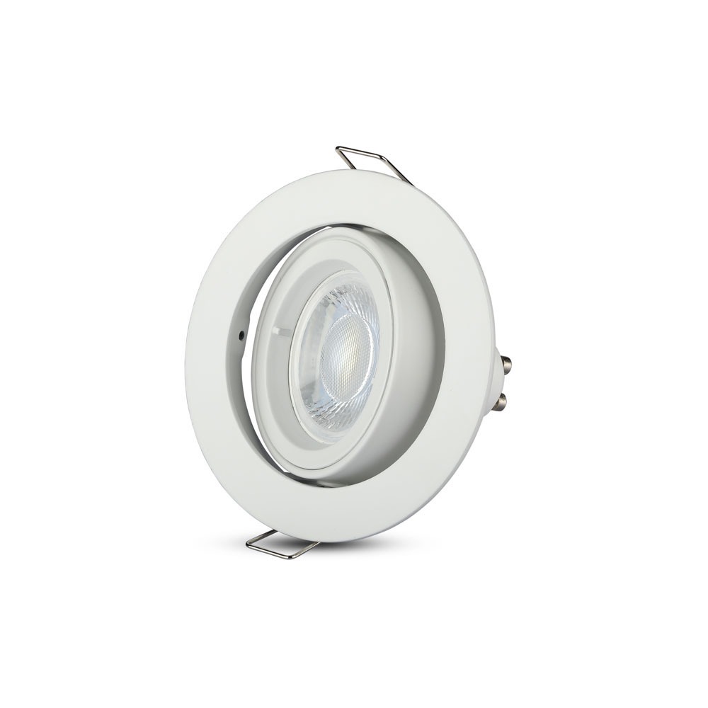 GU10 Corpo Faretto Rotondo Bianco img 3