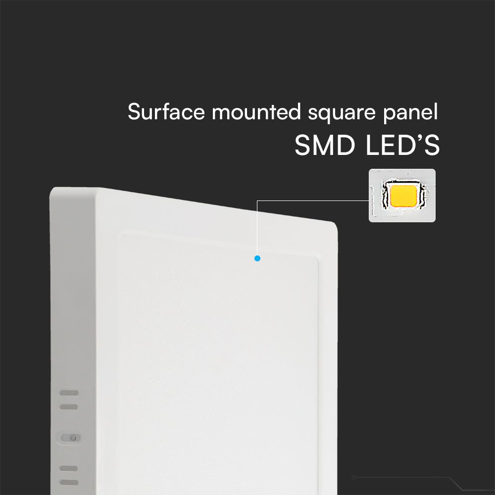 18W LED SAMSUNG CHIP Backlit Panel Surface Mounted Square 4000K