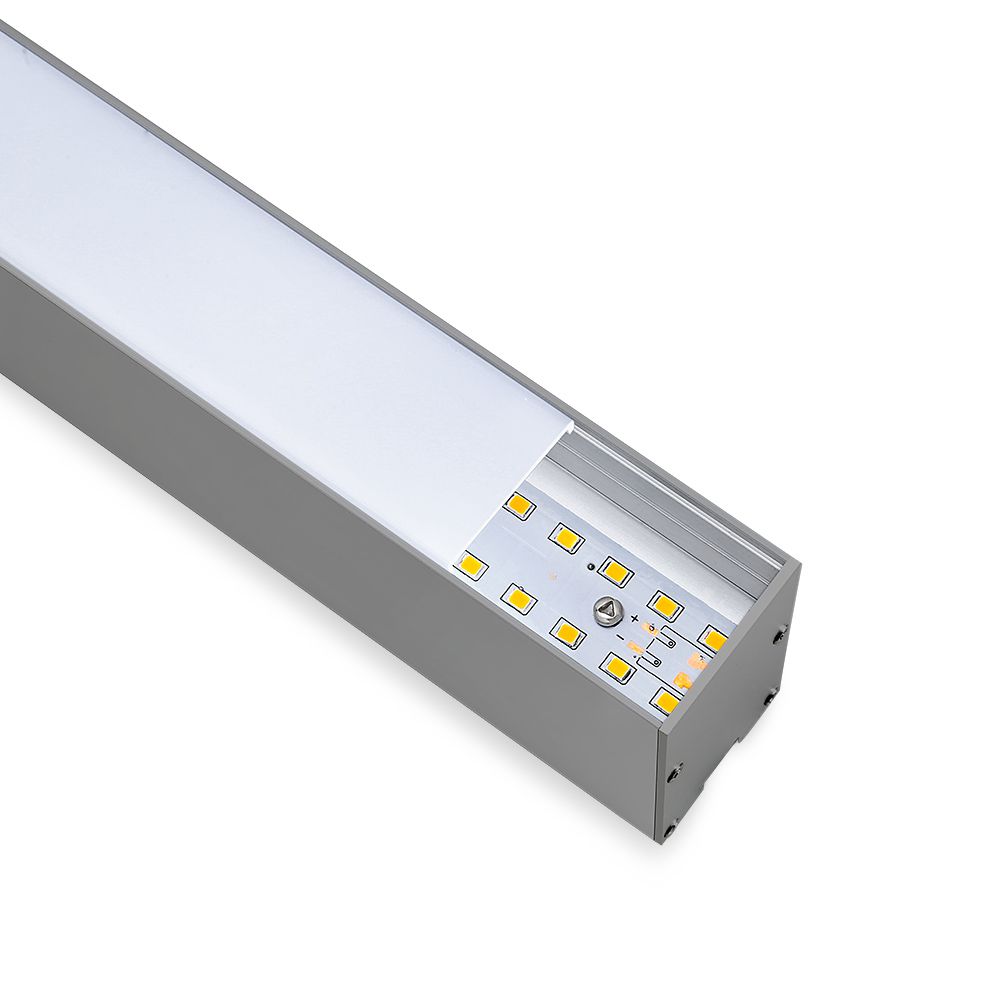LED Linear Light SAMSUNG CHIP - 40W Hanging Suspension Silver Body 4000K 1200x35x67mm img 6