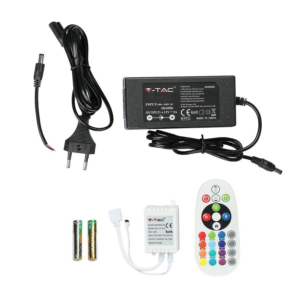 Strip RGB Set Light Kit W Remote 12v IP20 img 4