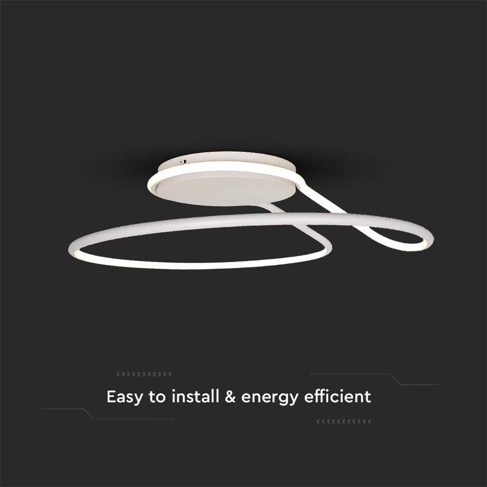 54W LED Designer Light Triac Dimmable White Round 4000K