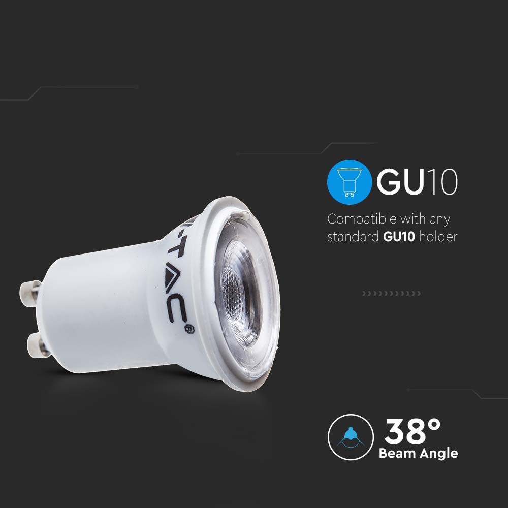 LED Spotlight SAMSUNG CHIP - GU10 2W MR11 80RA 6400K img 1