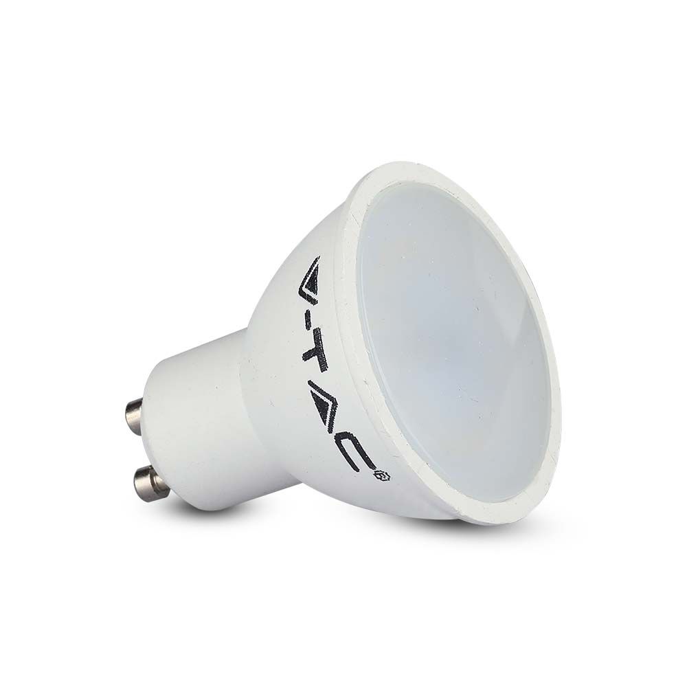 LED Spotlight - 4.5W GU10 SMD White Plastic Milky Cover 4000K img 1