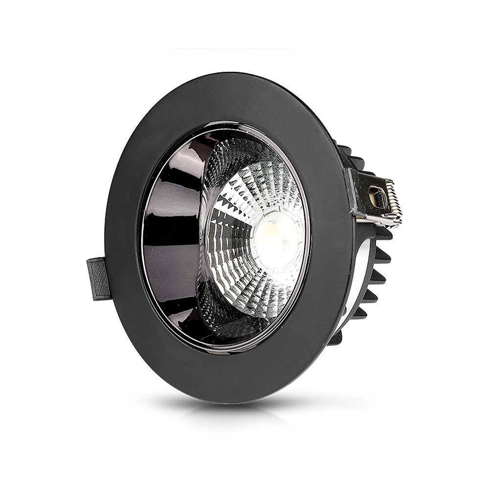 LED Downlight SAMSUNG Chip 30W COB Riflettore nero 6400K img 1