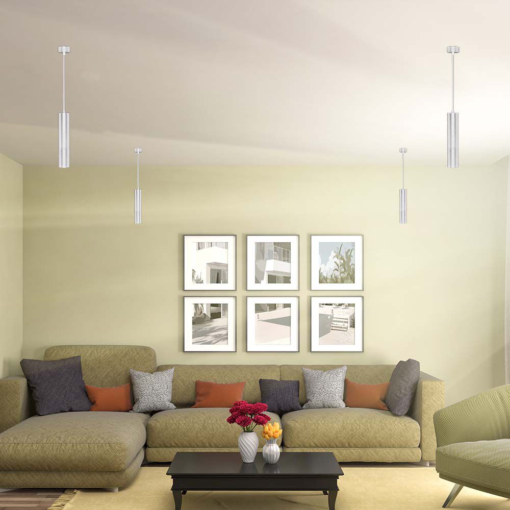 1*GU10 Hanging Pendant White D60*300MM