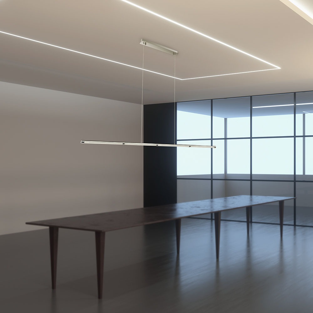 36W Lampadario con Portalampada Cromo Bianco naturale