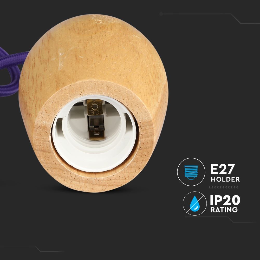 Lampadario con Portalampada Cavo Viola img 1