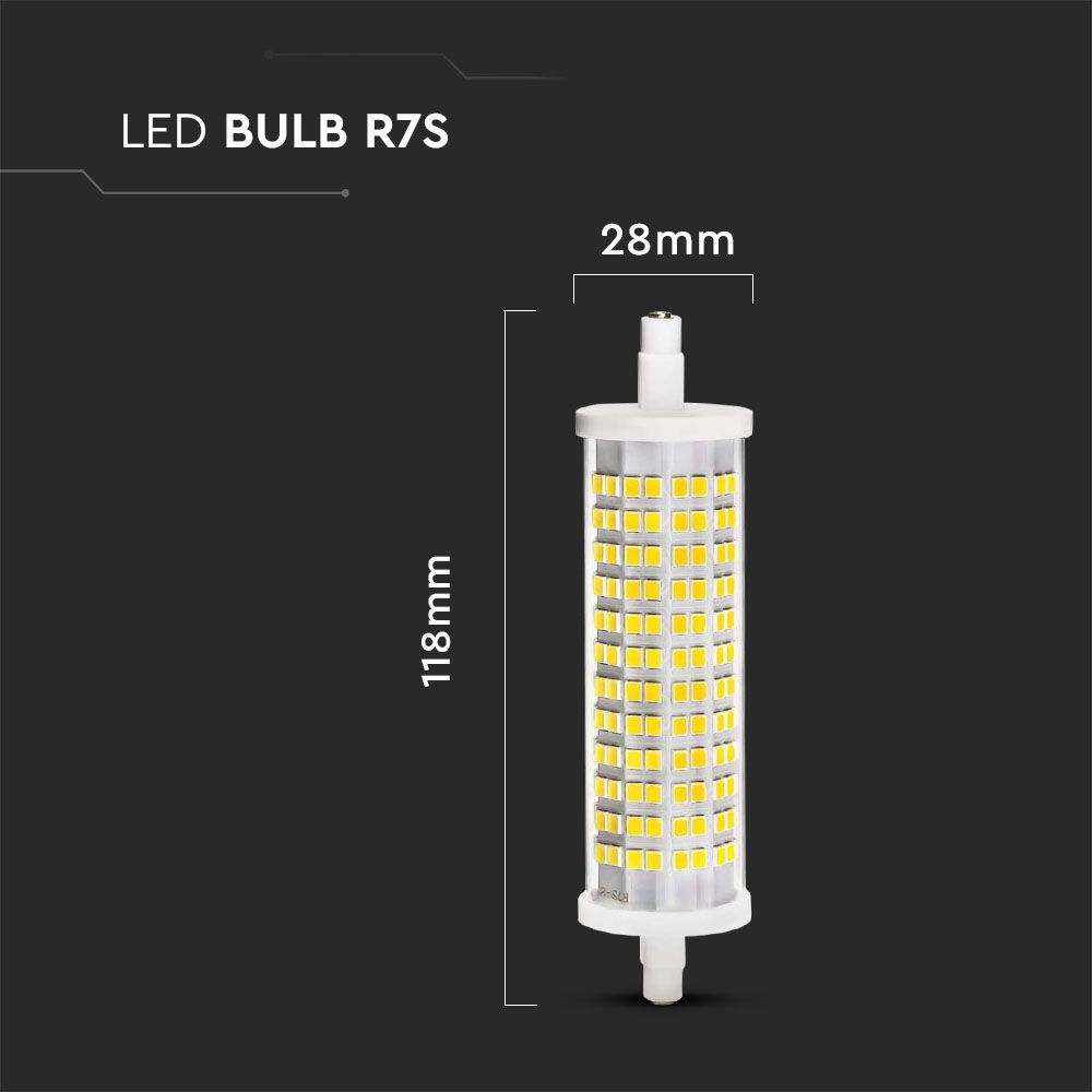Lampadina LED 16W 110LM/W R7S 6400K 28x118mm