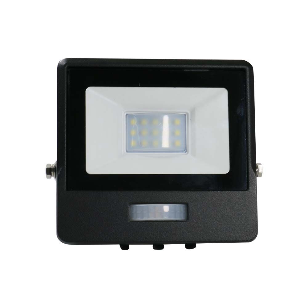10W LED PIR Sensor Floodlight SAMSUNG CHIP Black Body 4000K img 1