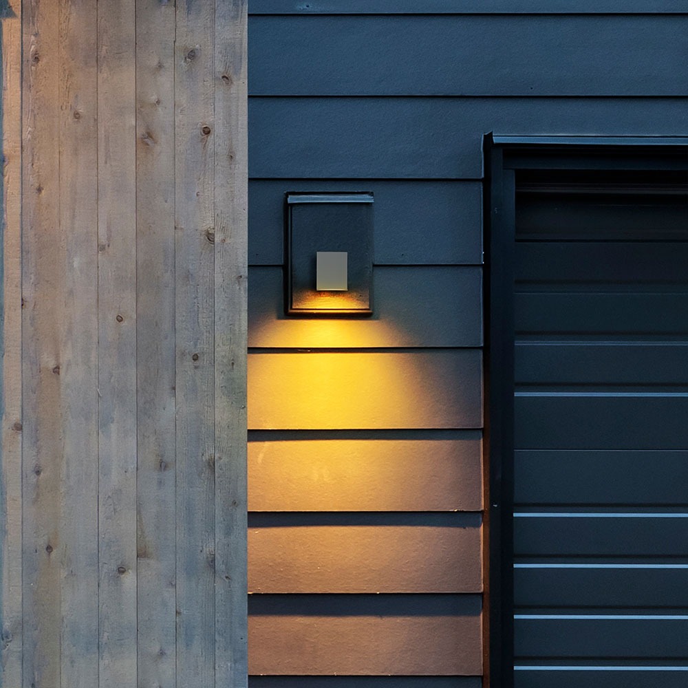 Wall Sleek Wall Fitting Quadrato Corpo Bianco 1 Way IP44 img 1