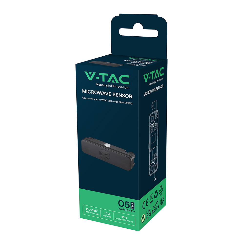 Sensore di movimento Microwave Nero