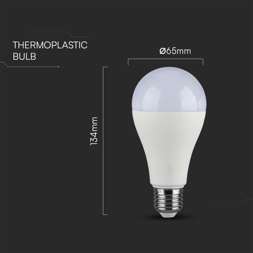 LED Bulb - 17W A65 ?27 Thermoplastic 4000K
