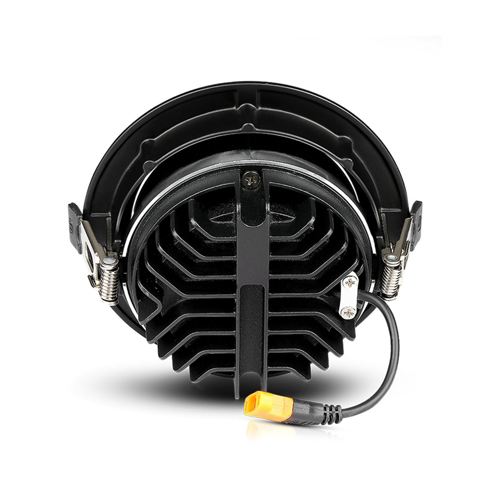 LED Downlight SAMSUNG Chip 30W COB Riflettore nero 6400K img 2