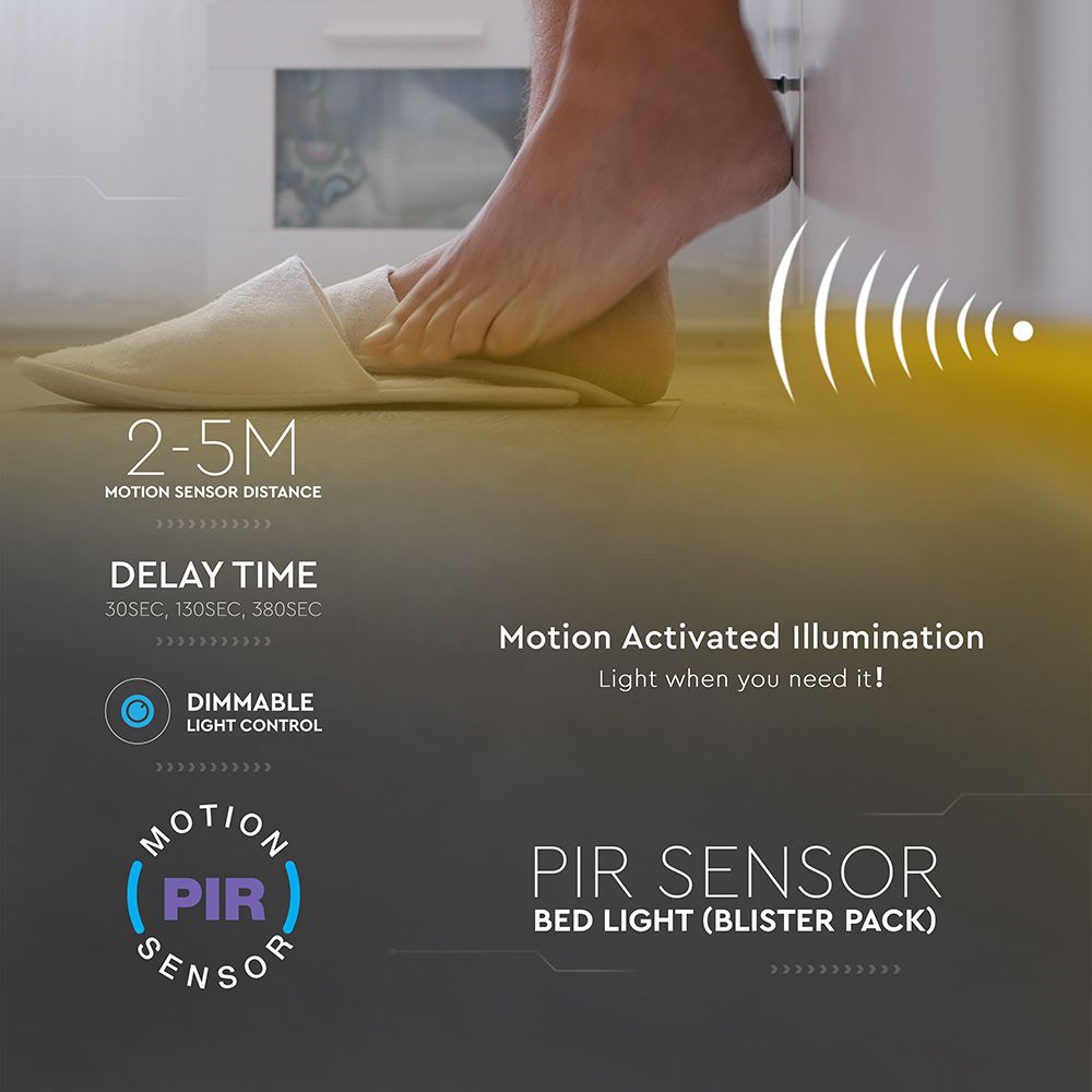 LED BedWith Sensor Single Bed 4500K