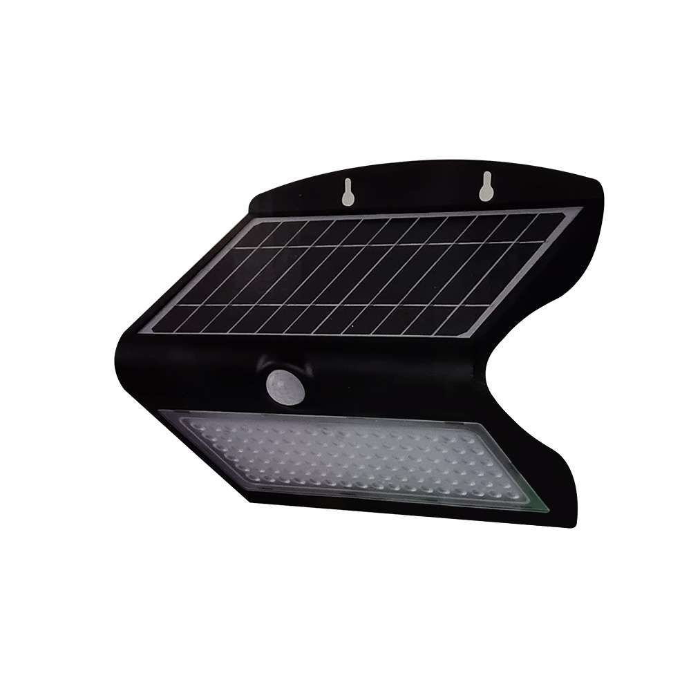 6.8W LED Lampada Solare Luce Bianco Naturale Corpo Nero