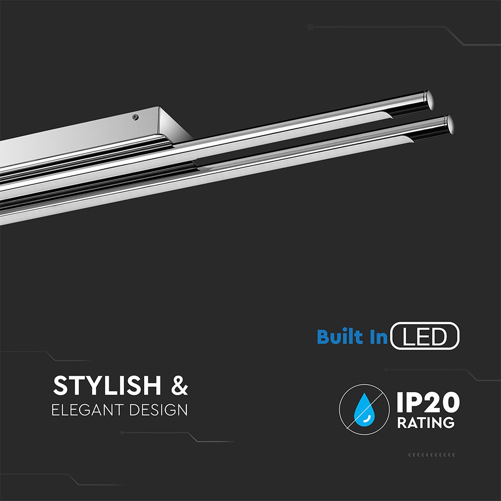 36W Lampada da parete e soffitto LED Doppio Cromo Bianco naturale img 1