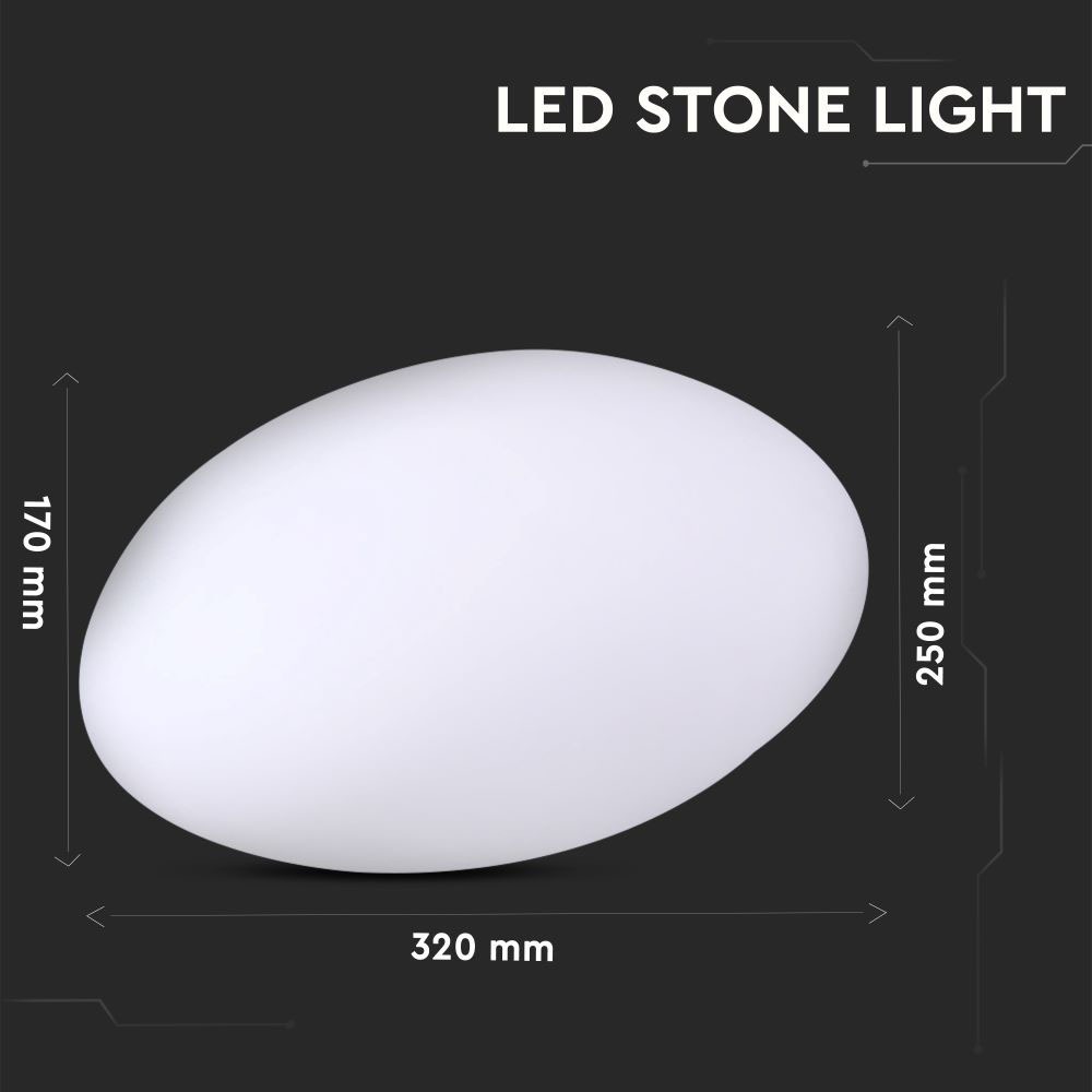 LED Stone Light RGB 33*25*17CM