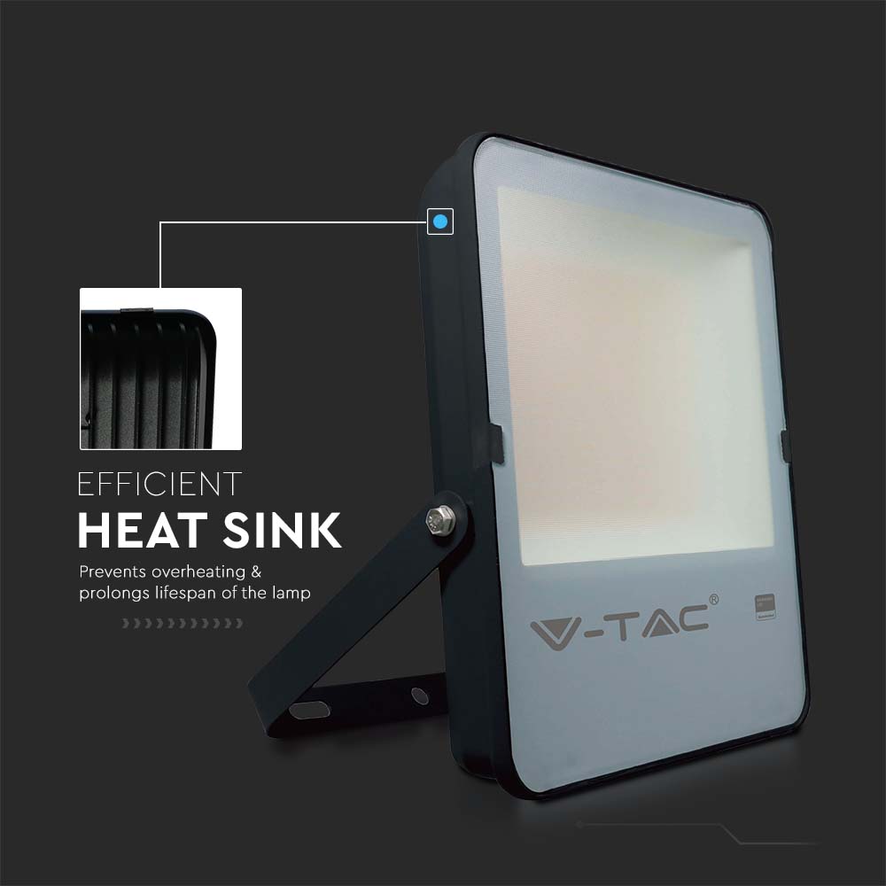 200W LED Floodlight SMD SAMSUNG CHIP G8 Black Body 6500K 137LM/W img 2