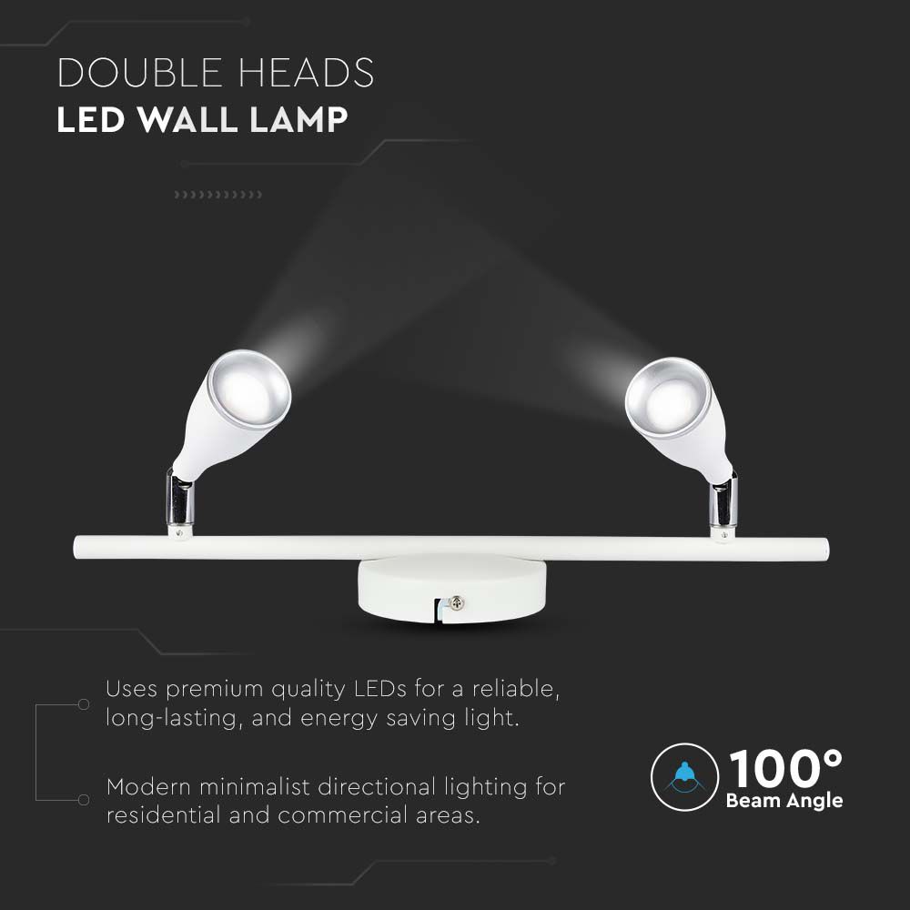 9W Led Wall Lamp 3000K White