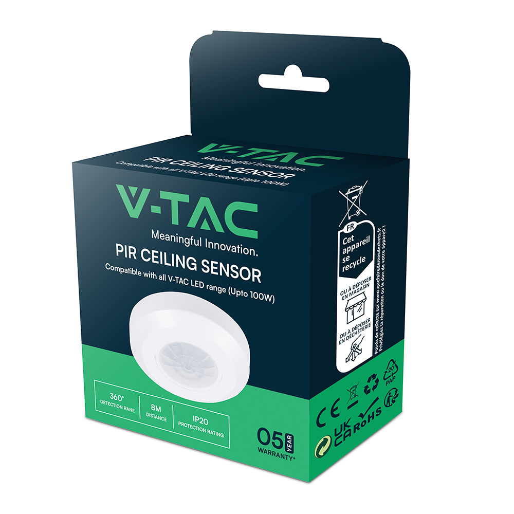 Sensore a soffitto corpo bianco