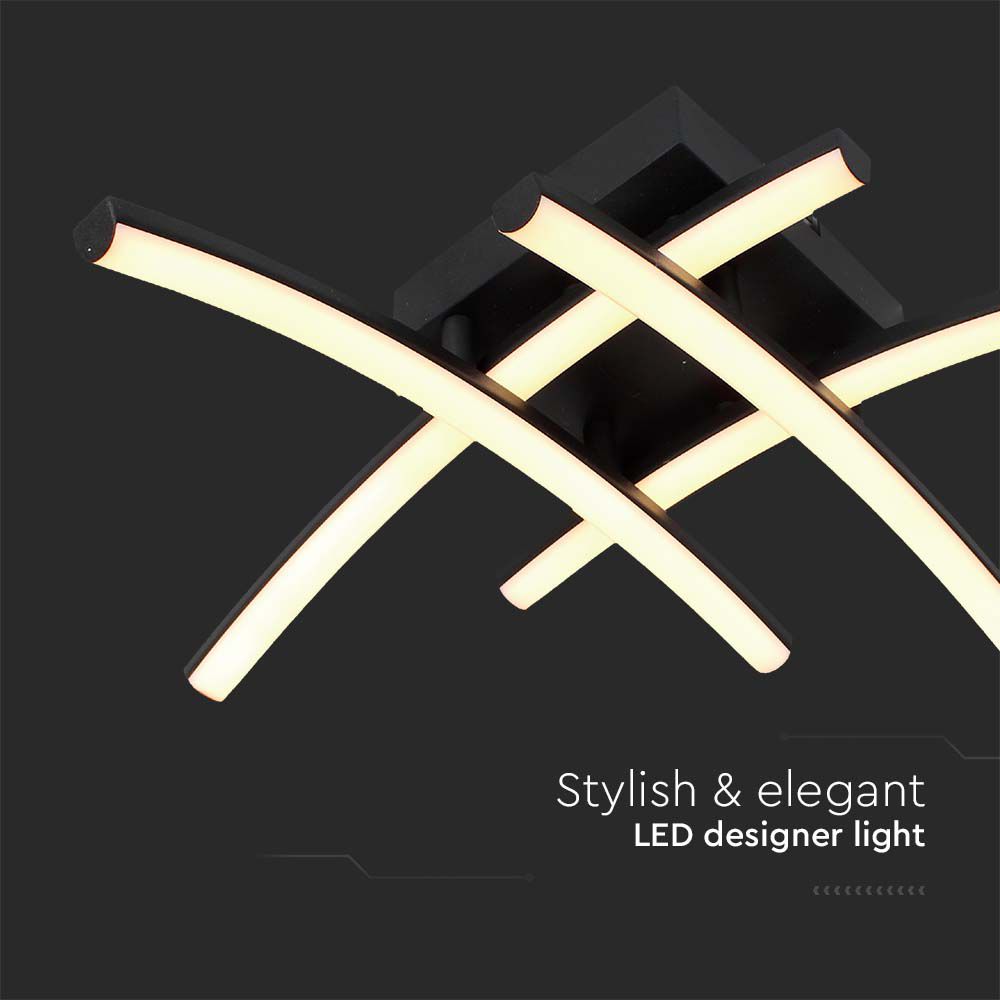 Lampadario LED dal Design Moderno Colore Nero img 1