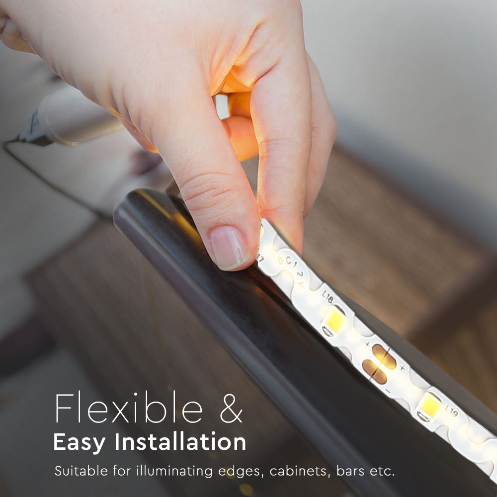 LED Strip 2835 60 Led 12V IP20 3000K S Shape img 4