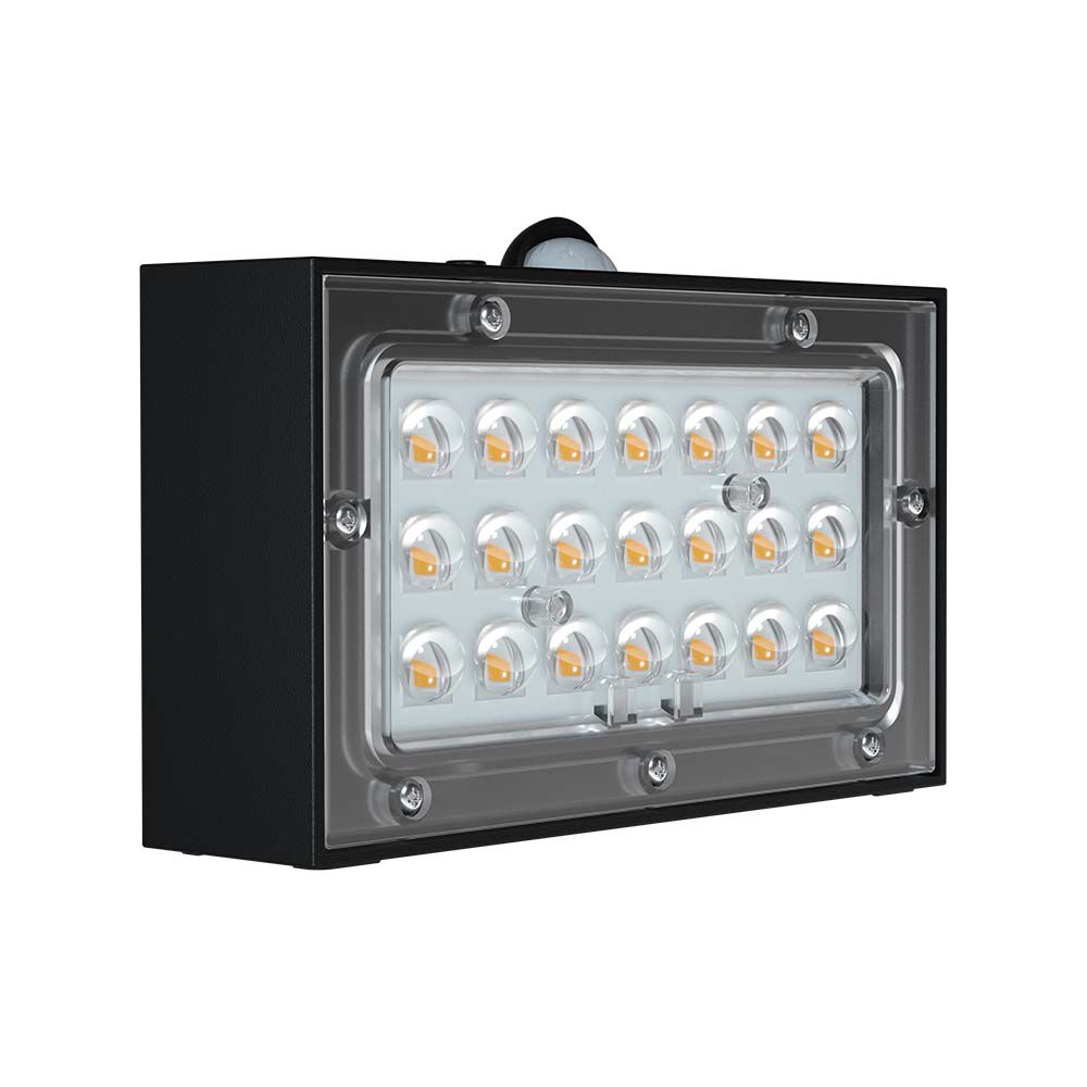 LED SOLARE DA PARETE LIGHT-BRICK 350LM BATTERIA LITIO 3,7v 1200mAh 4000K+3000K NERO img 2