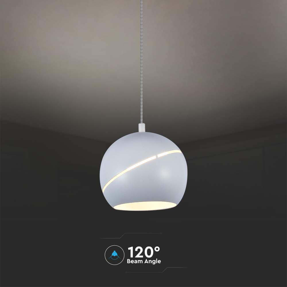 Lampadario LED a Sospensione 8.5W a Forma di Campana Colore Bianco 12*160cm Regolabile Touch On/Off img 2