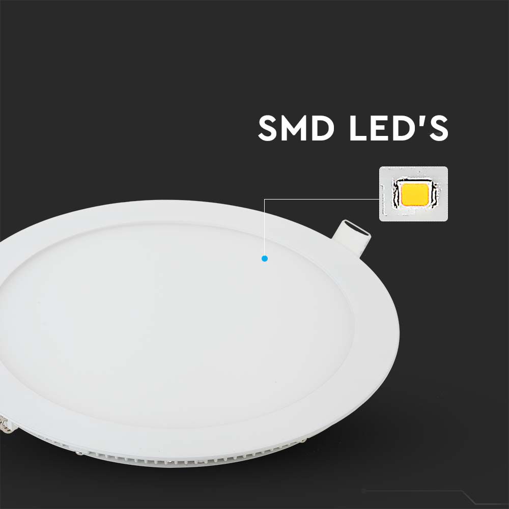 22W LED Slim Panel Light Round 4000K
