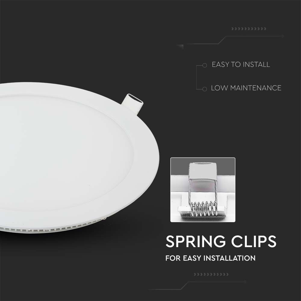 22W LED Slim Panel Light Round 4000K img 1