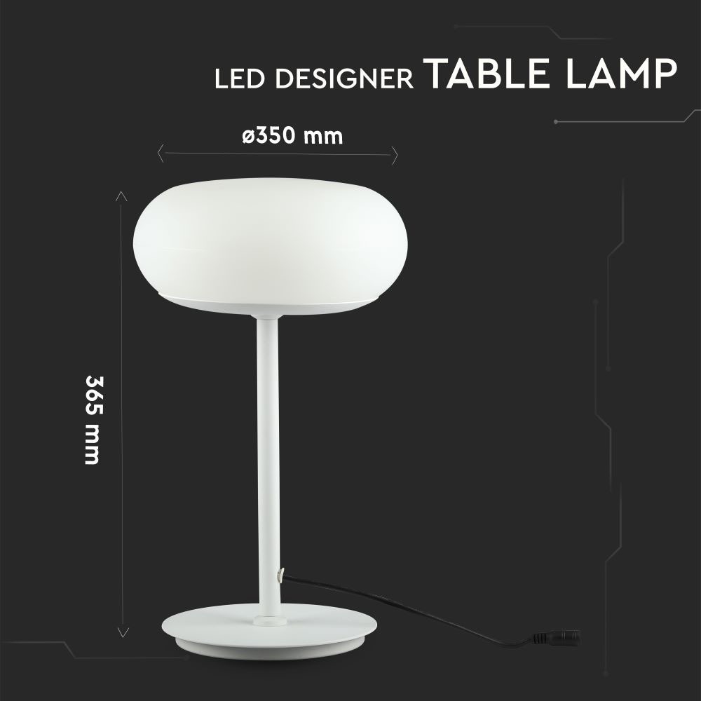 30W LED Designer Table Lamp Touch Dimmerabile bianca 3000K